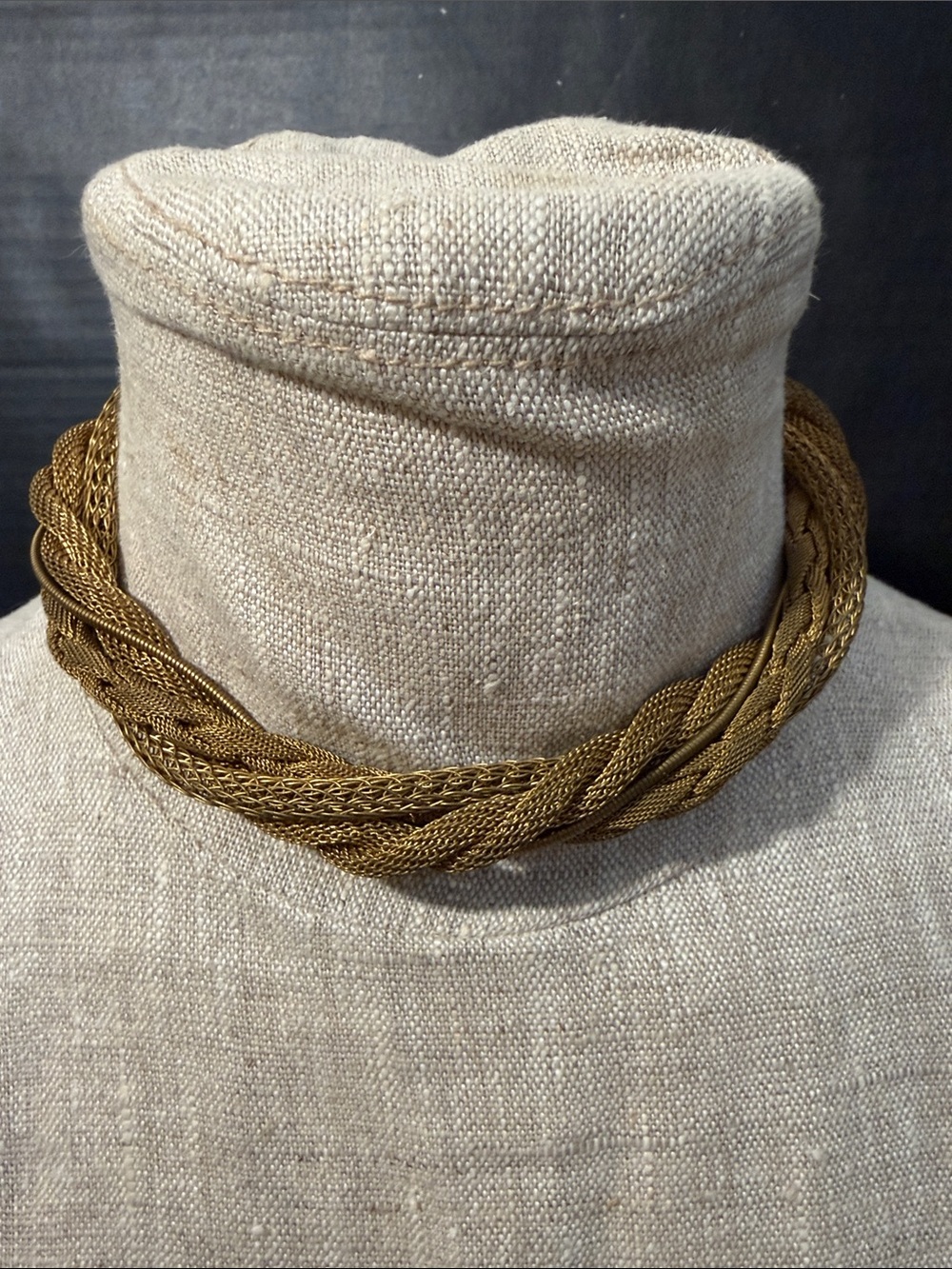 Twisted Thick Open Wire Knit Mesh Choker Necklace Sarah Cavender Metalworks
